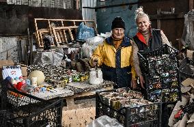 Volunteers make trench candles for soldiers in Zaporizhzhia